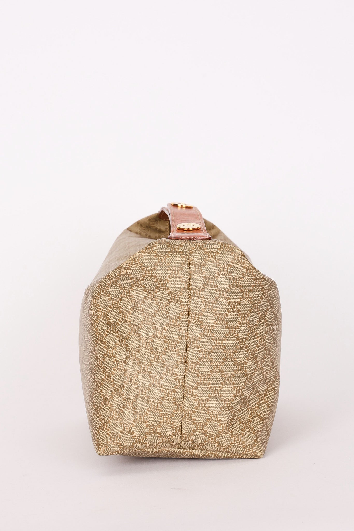 Celine Triomphe Shoulder Bag Coated Canvas