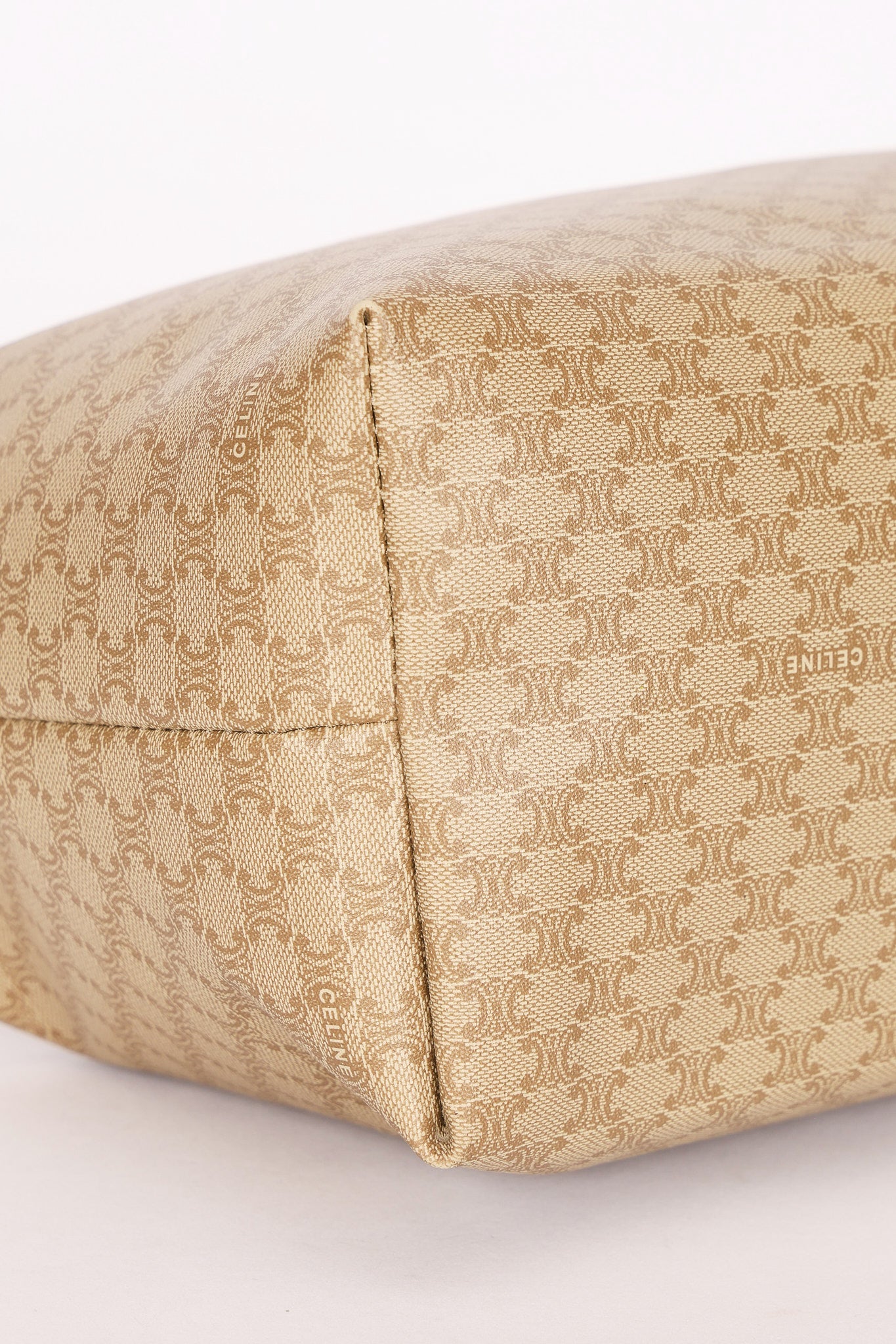 Celine Triomphe Shoulder Bag Coated Canvas