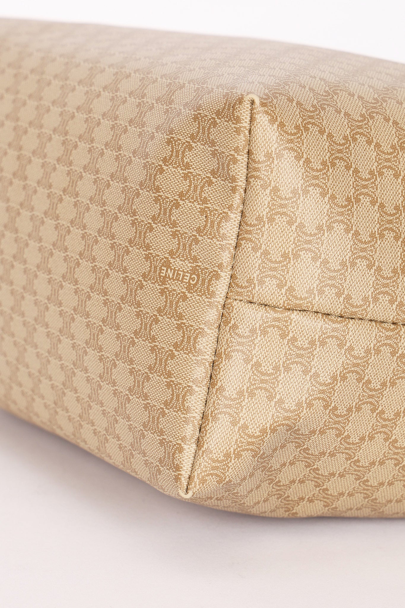 Celine Triomphe Shoulder Bag Coated Canvas