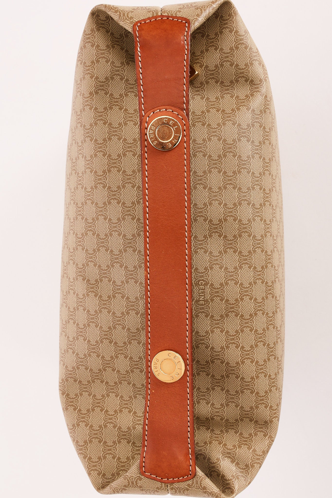 Celine Triomphe Shoulder Bag Coated Canvas