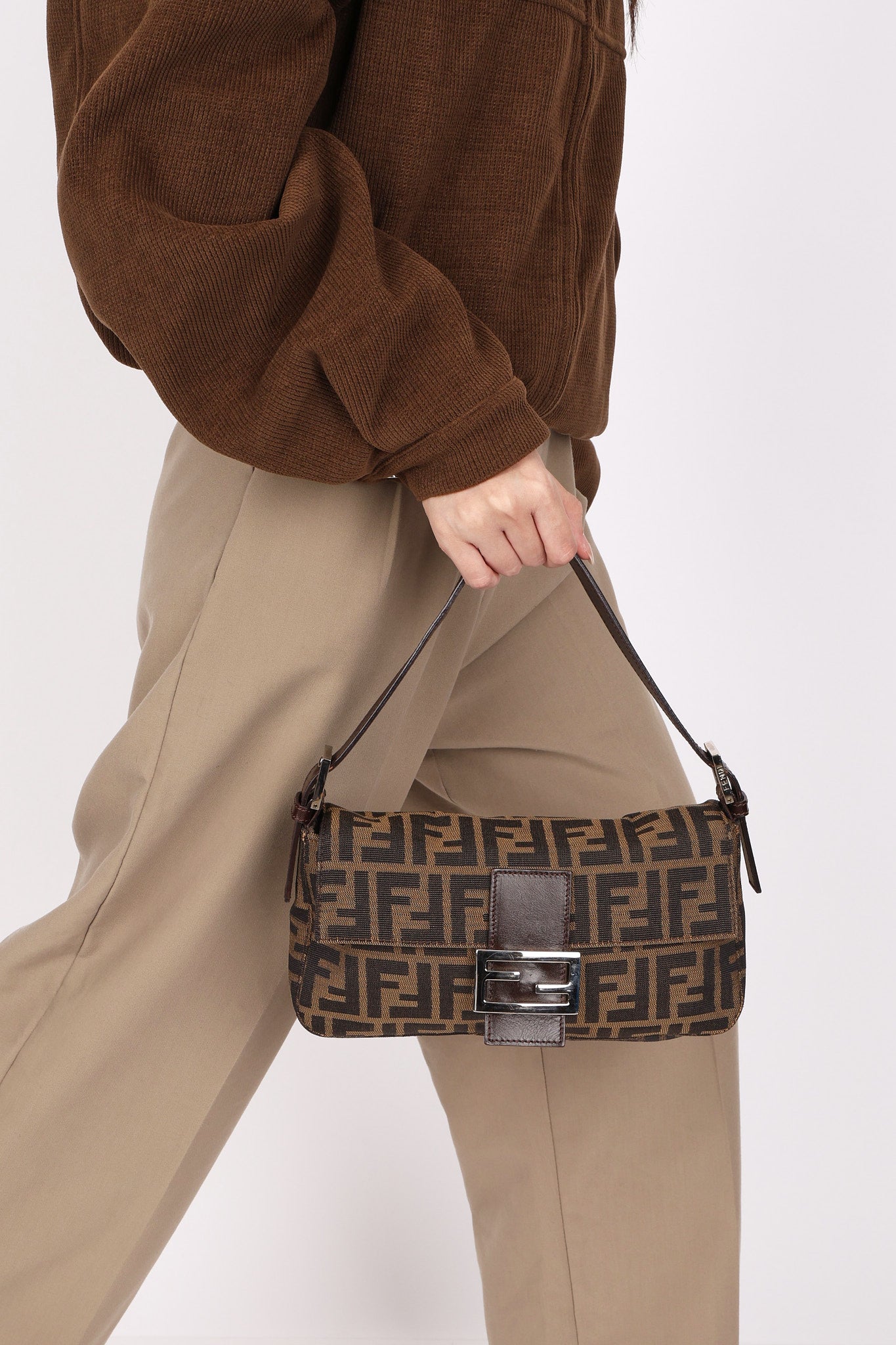 Fendi Zucca Baguette Bag