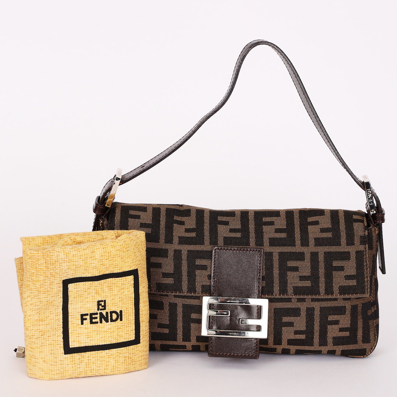 Fendi Zucca Baguette Bag