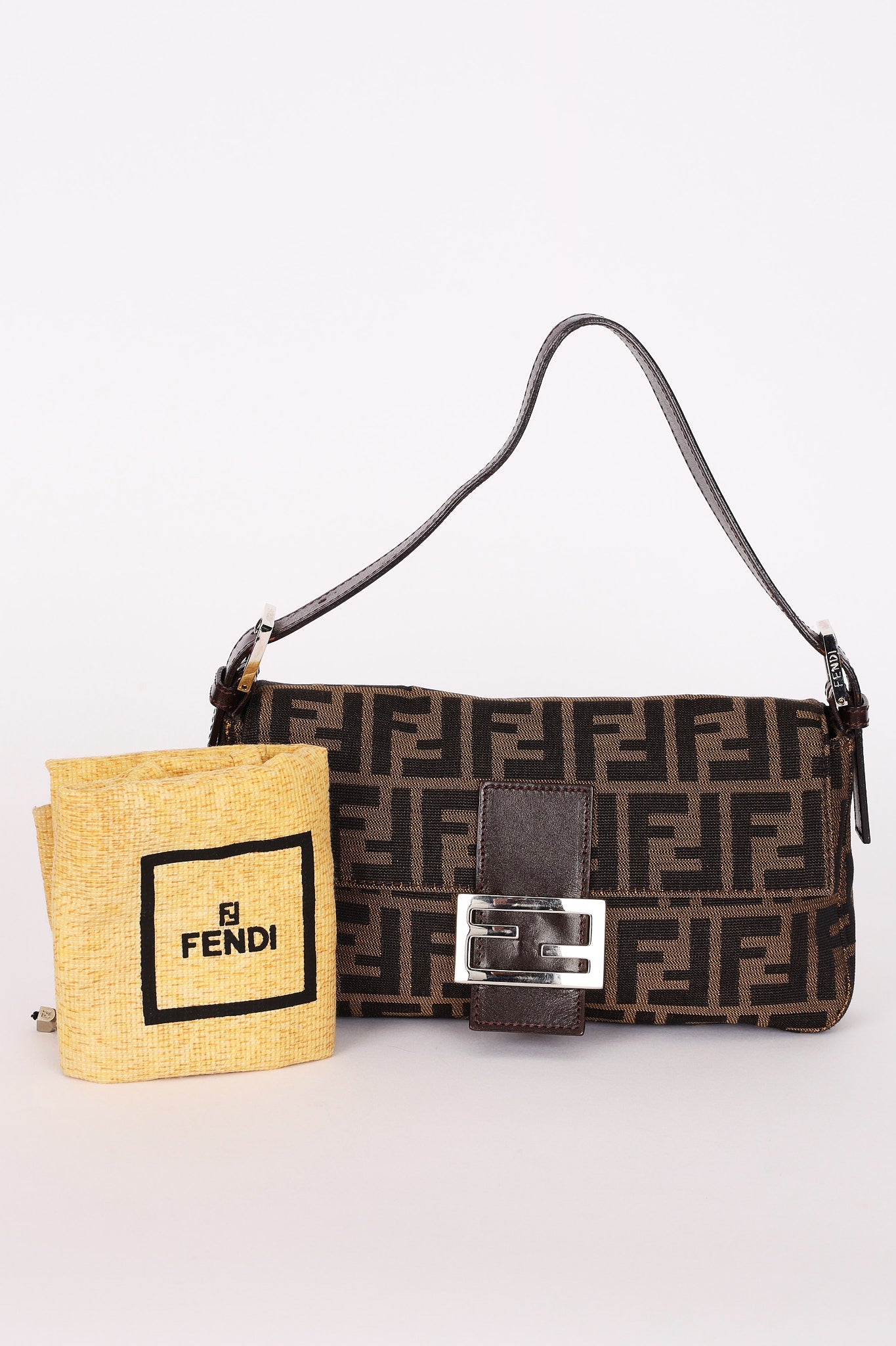 Fendi Zucca Baguette Bag