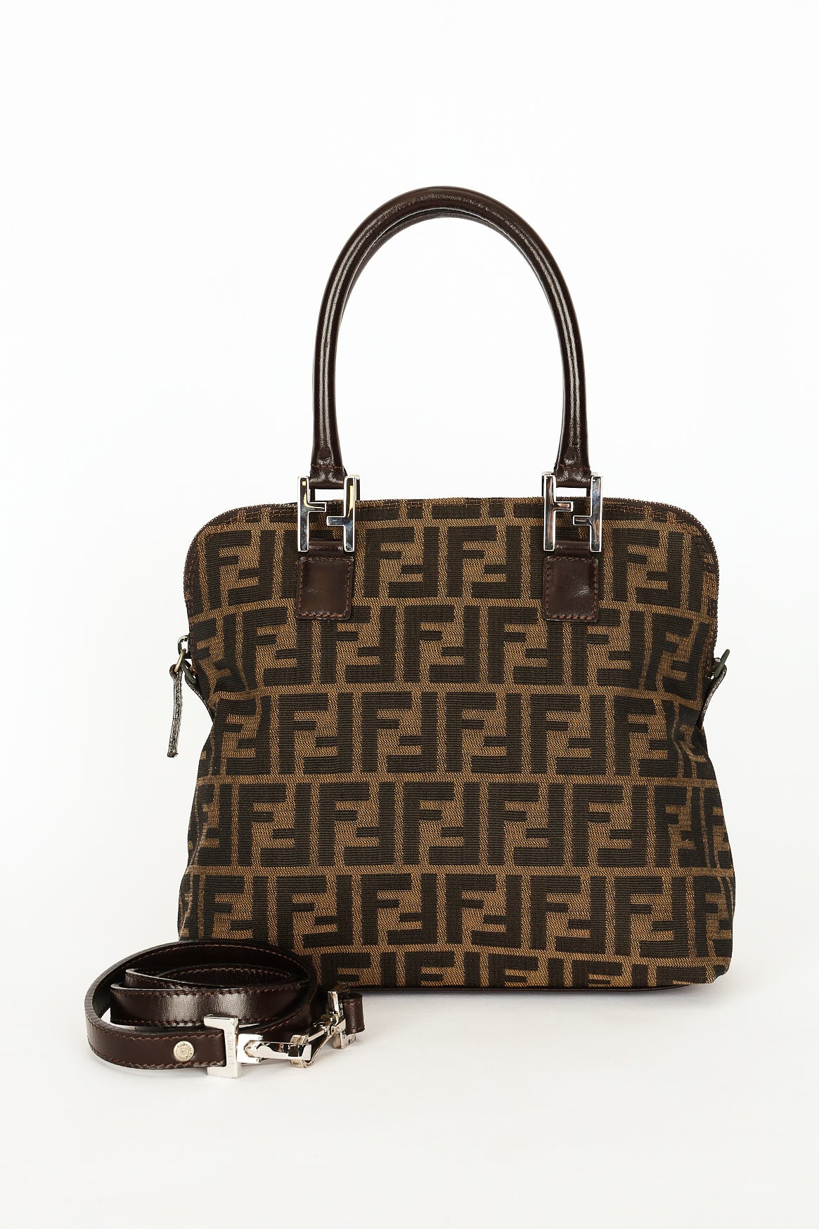 Fendi Zucca Top Handle Bag