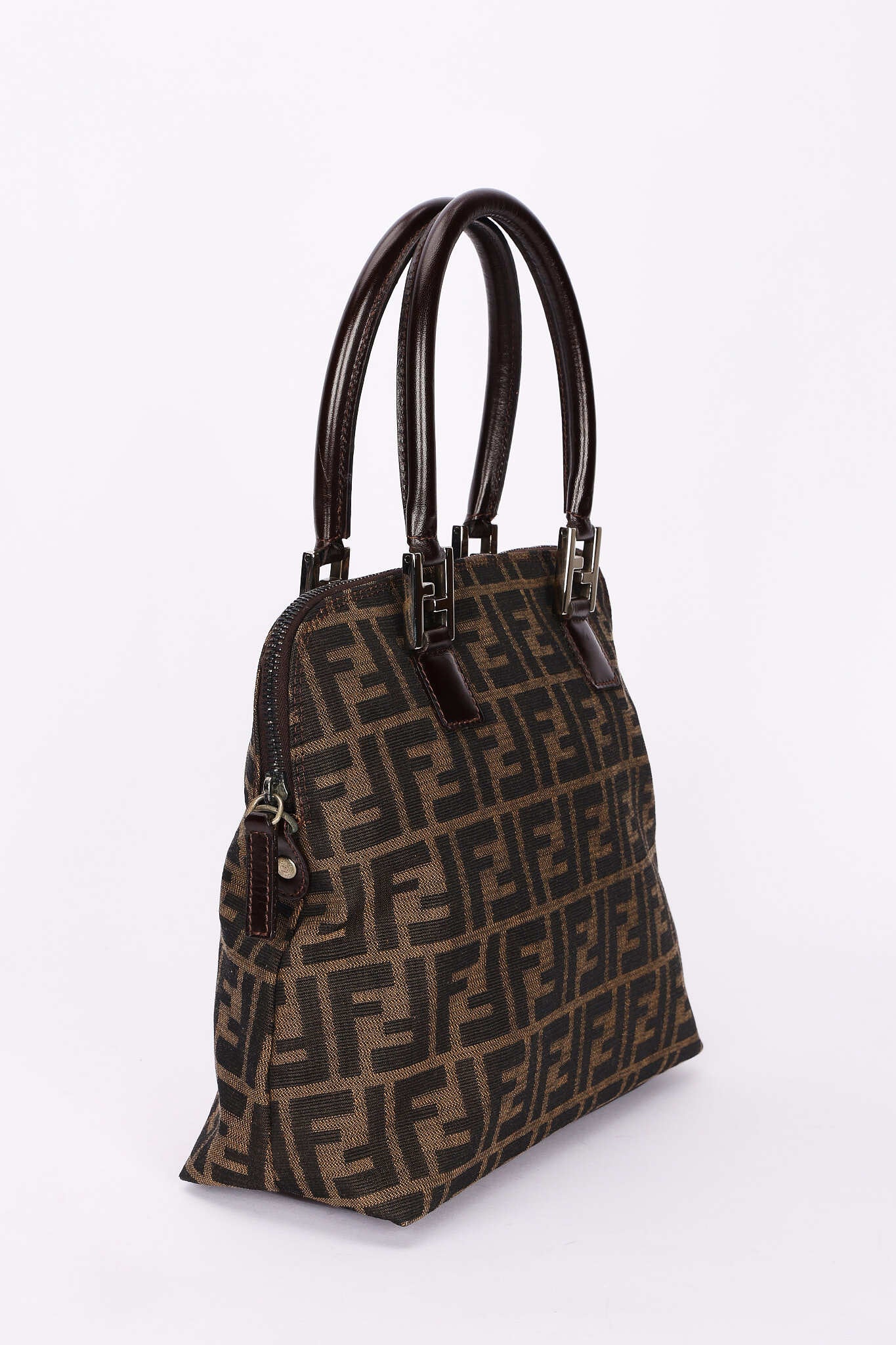 Fendi Zucca Twin Bowler Bag – FashioNica