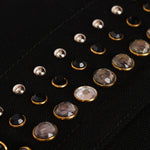Prada Canapa Gemstone Studded Beaded Tote