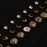 Prada Canapa Gemstone Studded Beaded Tote