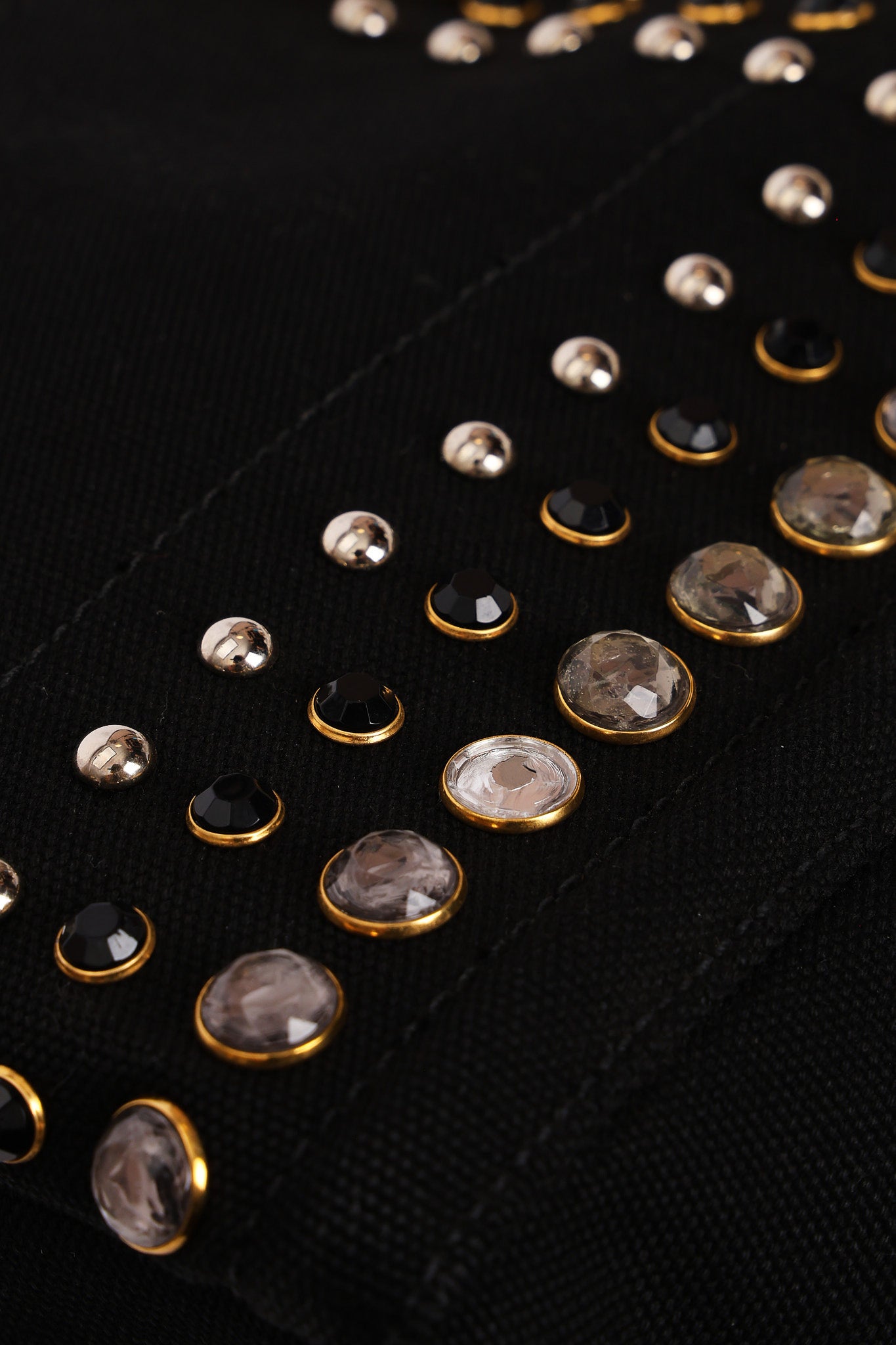 Prada Canapa Gemstone Studded Beaded Tote