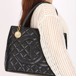 Chanel Timeless Medallion Tote Black Caviar GHW