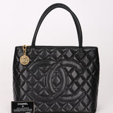 Chanel Timeless Medallion Tote Black Caviar GHW