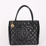 Chanel Timeless Medallion Tote Black Caviar GHW