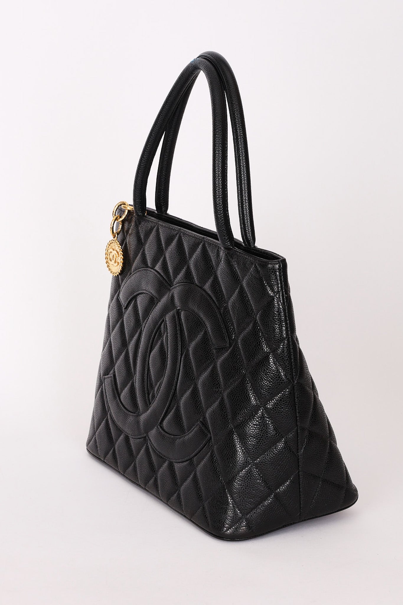 Chanel Timeless Medallion Tote Black Caviar GHW