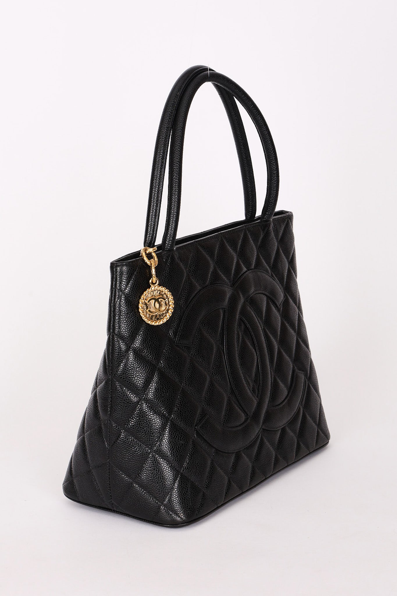 Chanel Timeless Medallion Tote Black Caviar GHW