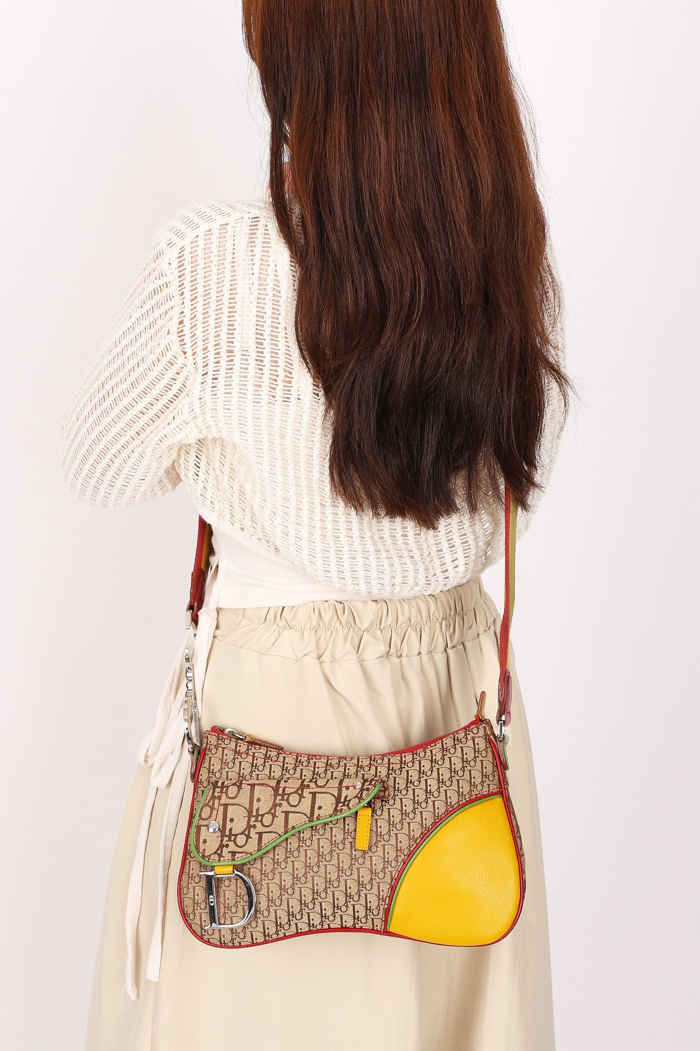 Christian Dior Rasta Trotter Saddle Bag