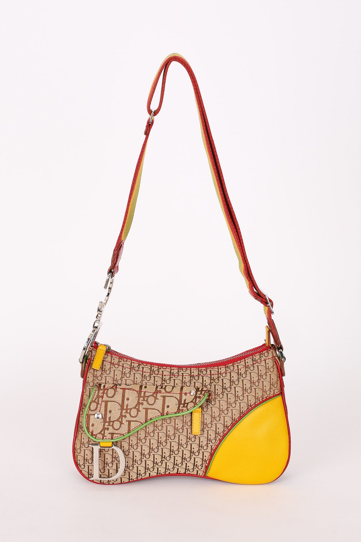 Christian Dior Rasta Trotter Saddle Bag