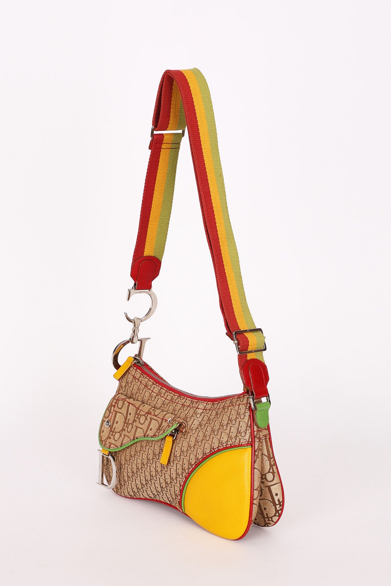 Christian Dior Rasta Trotter Saddle Bag
