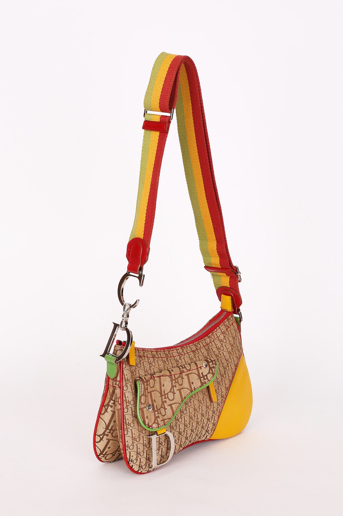 Christian Dior Rasta Trotter Saddle Bag