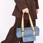 Louis Vuitton Monogram Remix Denim Papillon MM and Mini Papillon Set