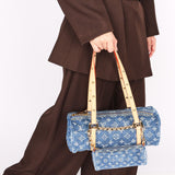 Louis Vuitton Monogram Remix Denim Papillon MM and Mini Papillon Set