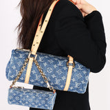 Louis Vuitton Remix Monogram Denim Papillon MM and Mini Papillon Set
