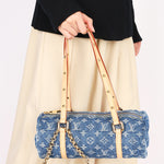 Louis Vuitton Remix Monogram Denim Papillon MM and Mini Papillon Set