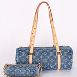 Louis Vuitton Remix Monogram Denim Papillon MM and Mini Papillon Set