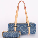 Louis Vuitton Remix Monogram Denim Papillon MM and Mini Papillon Set