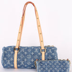 Louis Vuitton Remix Monogram Denim Papillon MM and Mini Papillon Set