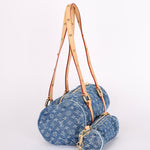 Louis Vuitton Remix Monogram Denim Papillon MM and Mini Papillon Set