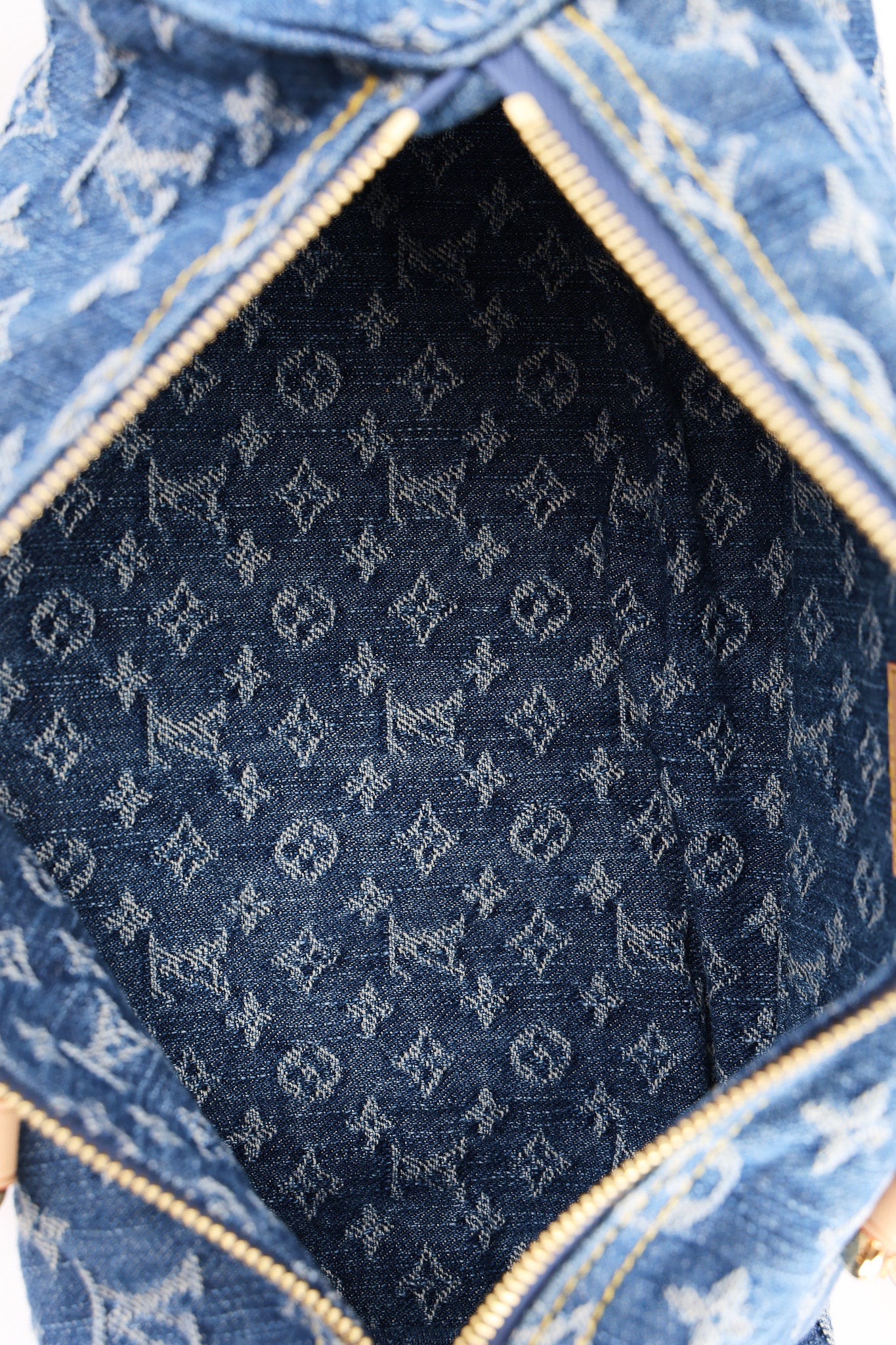 Louis Vuitton Remix Monogram Denim Papillon MM and Mini Papillon Set