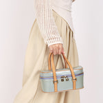 Louis Vuitton Monogram Vernis Shoulder Bag Baby Blue