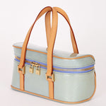 Louis Vuitton Monogram Vernis Shoulder Bag Baby Blue
