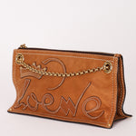 Loewe Stitched Shoulder Bag Tan Nubuck