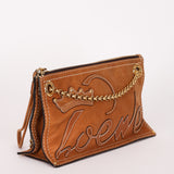 Loewe Stitched Shoulder Bag Tan Nubuck