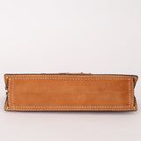 Loewe Stitched Shoulder Bag Tan Nubuck