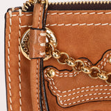 Loewe Stitched Shoulder Bag Tan Nubuck