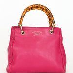Gucci Small Bamboo Shopper Tote Magenta