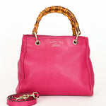 Gucci Small Bamboo Shopper Tote Magenta