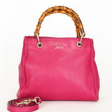 Gucci Small Bamboo Shopper Tote Magenta