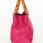 Gucci Small Bamboo Shopper Tote Magenta