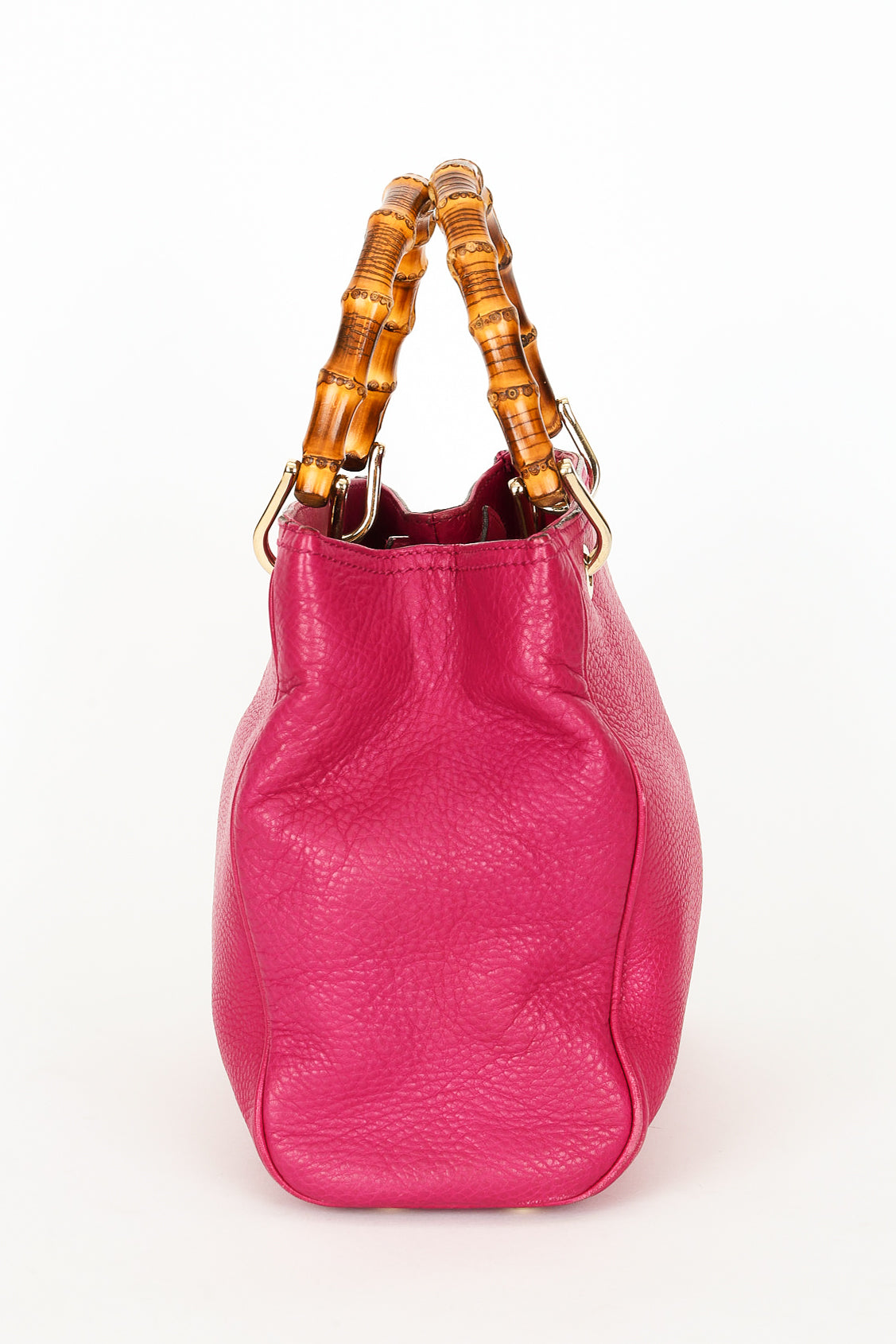 Gucci Small Bamboo Shopper Tote Magenta