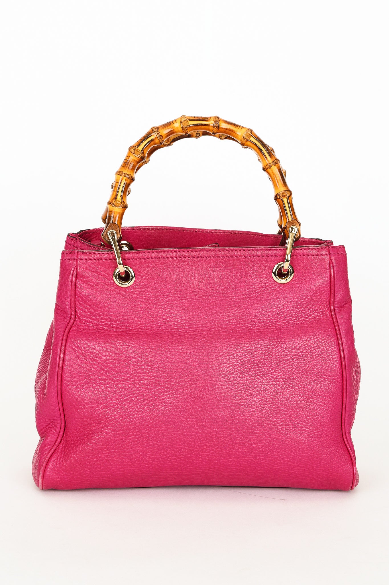 Gucci Small Bamboo Shopper Tote Magenta