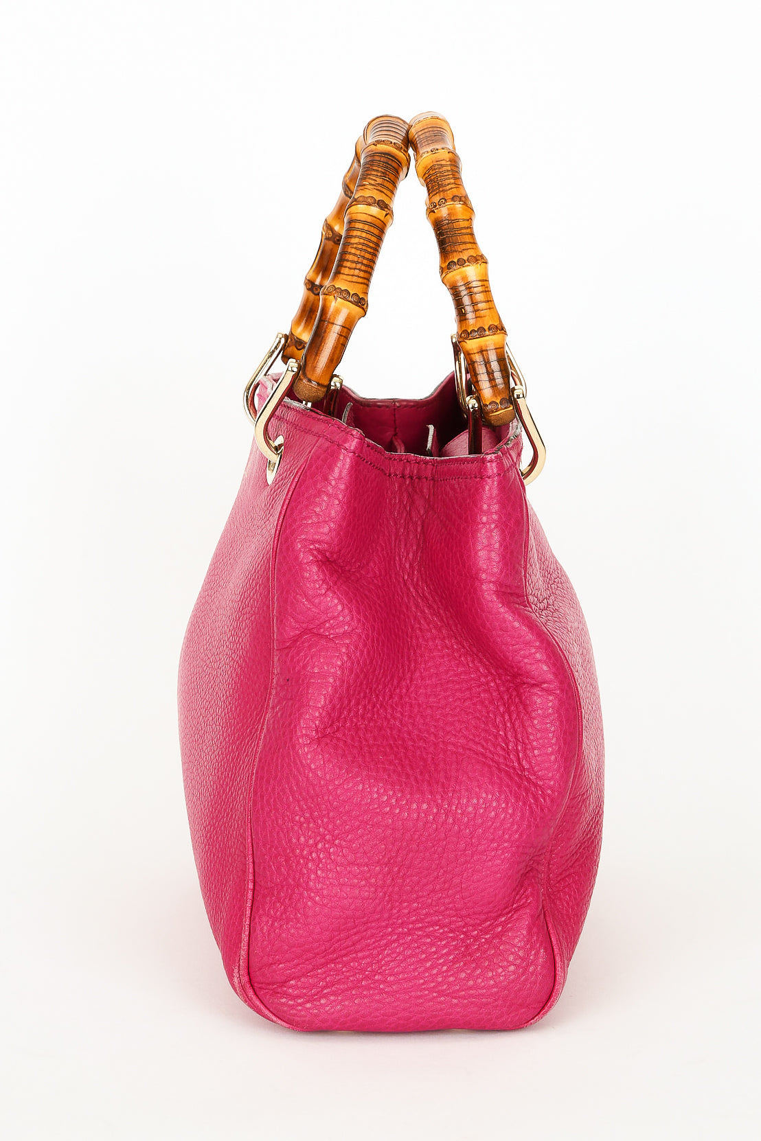 Gucci Small Bamboo Shopper Tote Magenta