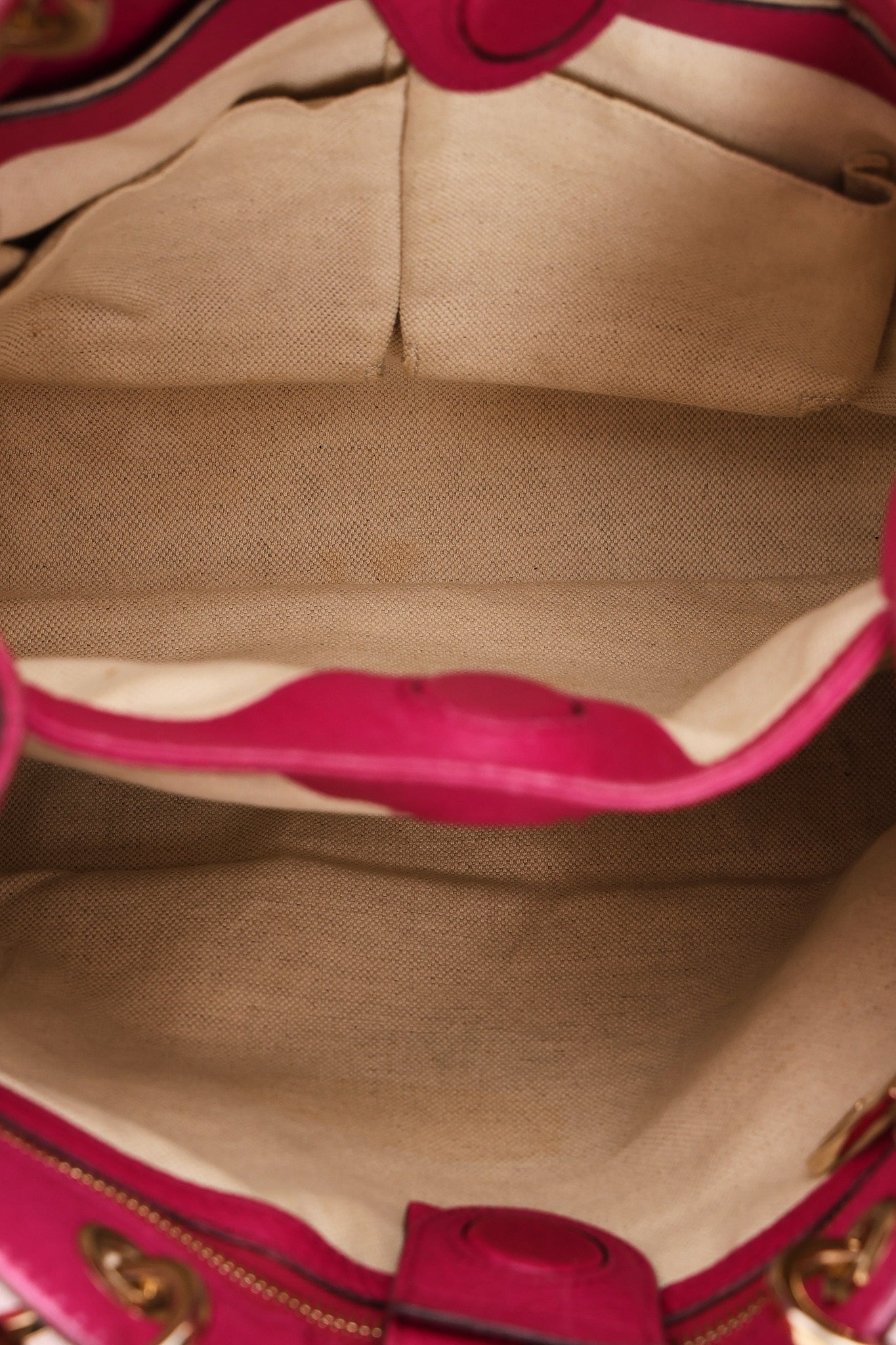 Gucci Small Bamboo Shopper Tote Magenta