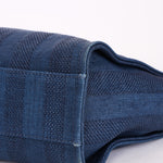 Chanel Small Raffia Deauville Tote Navy SHW
