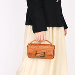 Fendi Mini Embossed Baguette