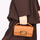 Fendi Mini Embossed Baguette Pouch