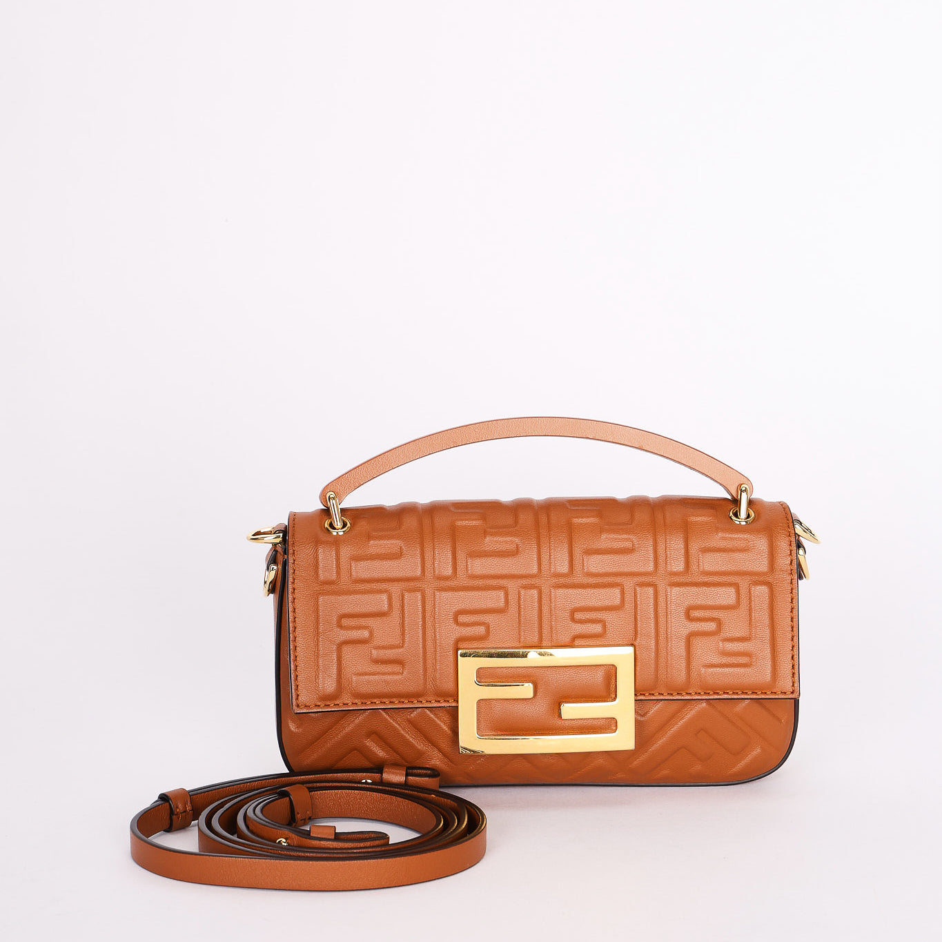 Fendi Mini Embossed Baguette
