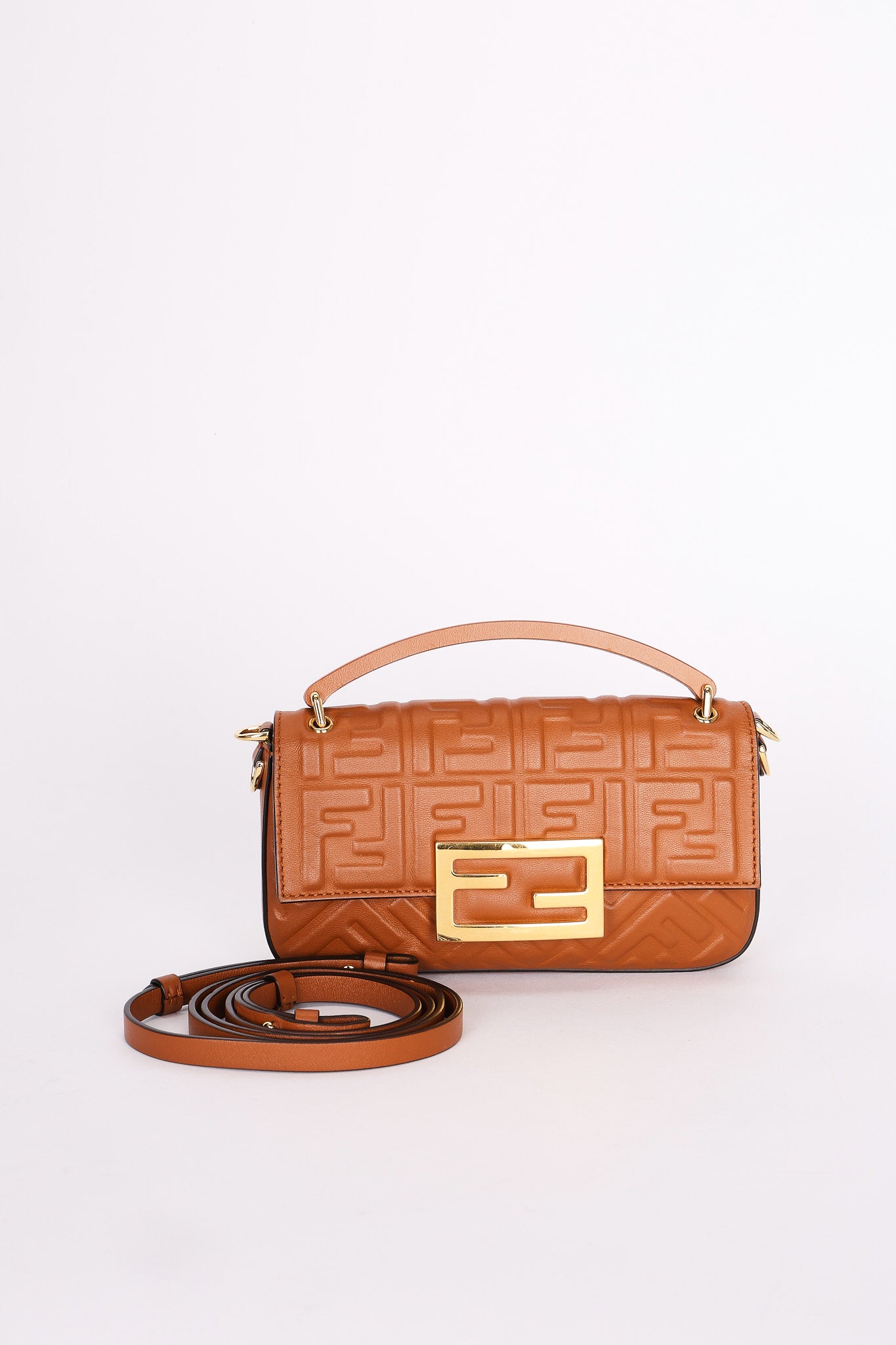 Fendi Mini Embossed Baguette
