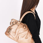 Gucci Sukey Shoulder Bag Rose Gold Metallic